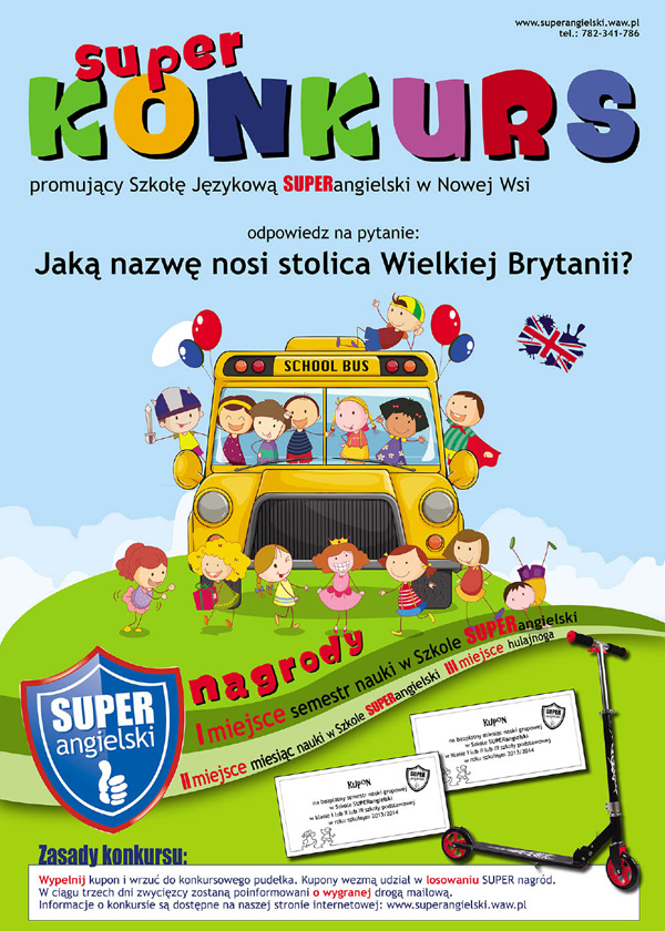 Plakat szkoła językowa
